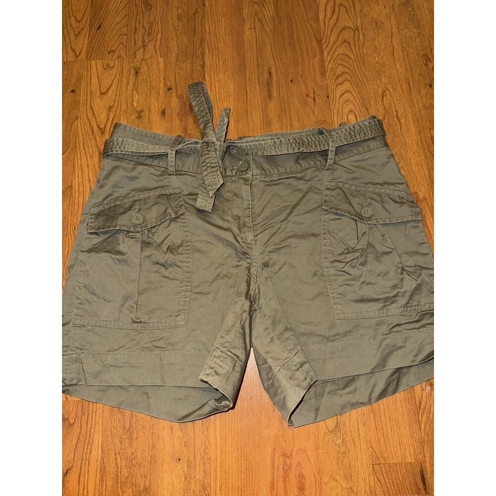 Talbots Women’s Walking Shorts Belted High Waisted Size 4
